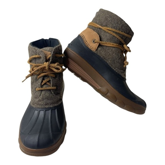 Sperry Top-Sider Women’s Saltwater Wedge Tide Wool Duck Boots - Picture 3 of 10